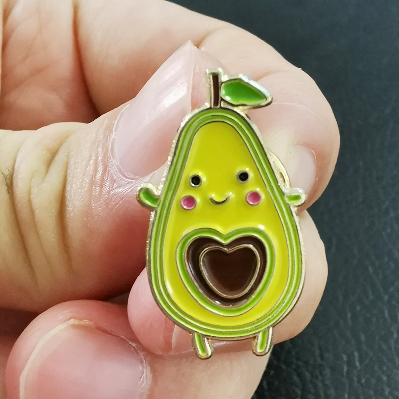 Avocados are not just healthy and tasty; they are also super cute. Avocado enthusiasts will like this delightful Enamel pin