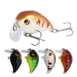 1Pcs Floating Crank Fishing Lures Wobblers 4.5cm 7.4g Artificial Plastic Hard Bait Quality Minnow Bass Pike Fishing Tackle