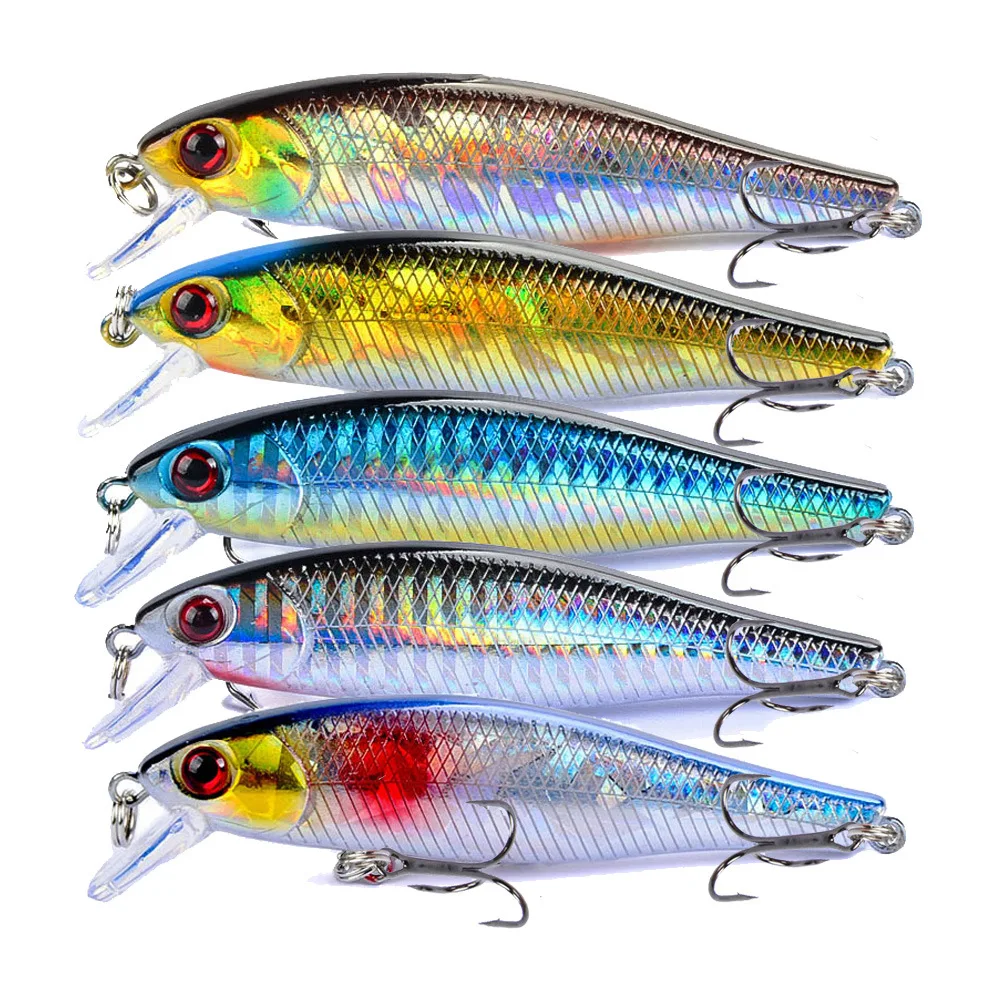 1 sztuk Minnow przynęty 9.2g 8.5cm Crankbait Wobblers okoń 3D oczy sztuczna twarda przynęta szczupak karpia Bass pływające Swimbait