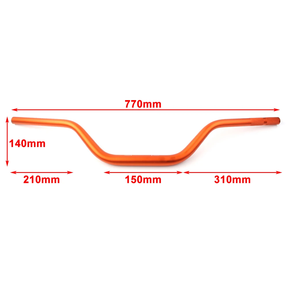 1 1/8 28MM Mid Handlebar Handle Fat Bars For Dirt Pit Bike Motorcycle Enduro ATV MX CNC Alloy