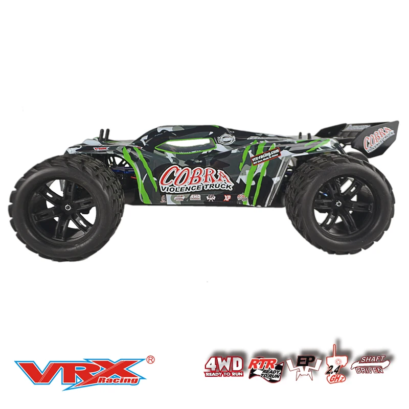 VRX Racing RH818 Cobra 1/8 Scale 4WD Electric Brushless RC Truck, RTR W/60A ESC/3660 Motor/ 11.1V 3250mAH Lipo Battery