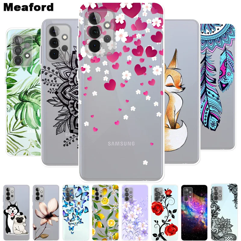 

For Coque Samsung A52 5G Case Transparent Soft TPU silicon Phone Cover For Samsung Galaxy A72 M52 A52S 5G Case 4G Clear Funda