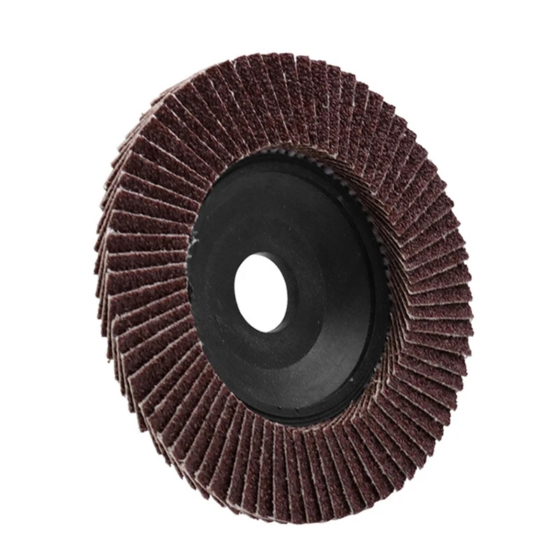 Abrasive 100Mm Lubang Dia 16Mm Roda Poles Gerinda Perubahan Cepat Pengamplasan Flap Disc untuk Grit Angle Grinder 60 80 120 Grit
