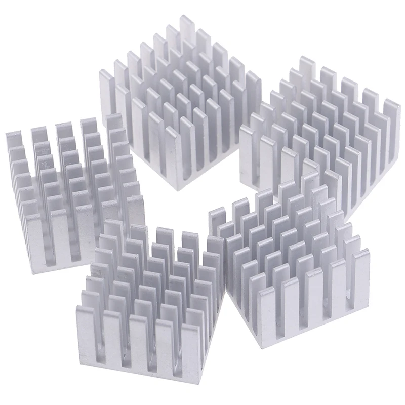 5Pcs 20x20x15/10mm Cooling Accessories DIY Heatsink CPU GPU Chip Aluminum Heatsink