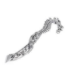 DoreenBeads Zinc Based Alloy Bookmark Dragon Silver Color Charms Accessories Findings 11.5cm(4 4/8