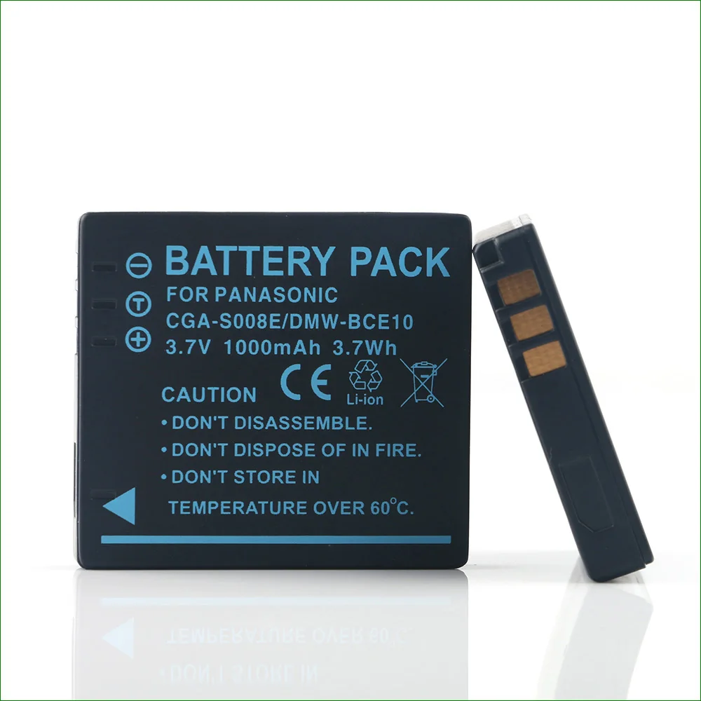 CGA-S008A S008E DMW-BCE10 Pin Máy Ảnh Cho Panasonic DMC-FS3 FS5 FS20 FX30 FX33 FX35 FX36 FX37 FX38 FX55 FX500 FX520