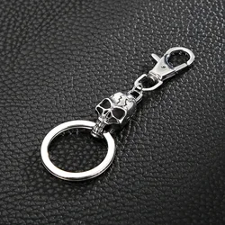 Fashion Keychain Ghost Head Pendant Keychains DIY Skull Jewelry Men's Car Keyring Souvenir Gift