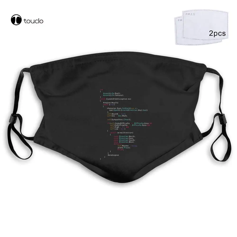 

Is This The Real Life Coding Programming Face Mask Filter Pocket Cloth Reusable Washable