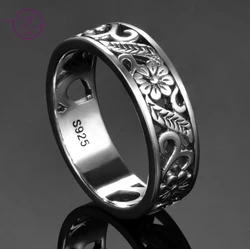 Anillos de plata de ley 925 para mujer, Charms de diseño Original, sin piedras, anillo redondo clásico, regalo de joyería fina, gran oferta
