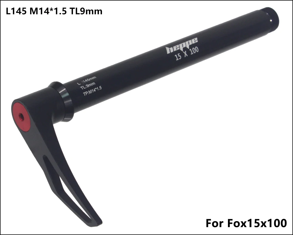 HEPPE Fahrrad Steckachse Vorderradgabel Welle Spieß 15x100 15x110 MTB Rennrad Schnellspanner M15xP1,5 Gewindesteigung Fahrradteile – Detail 17