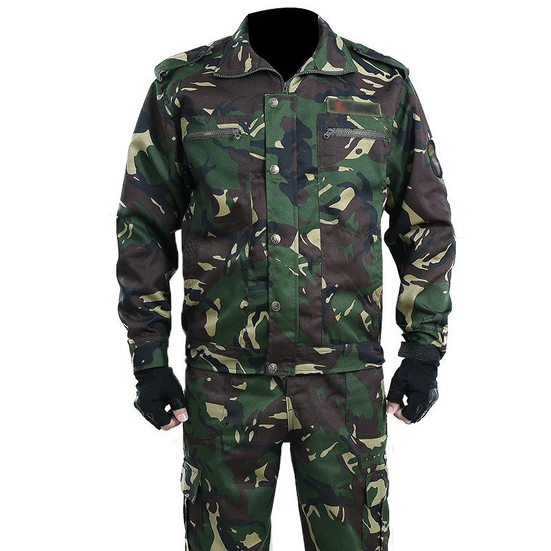 Outdoor Camouflage Overalls Spring And Autumn Training Suits Wear-resistant Auto Repair Labor Insurance Suits