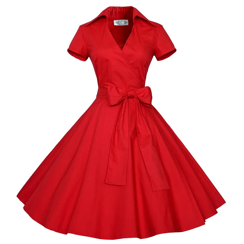 2025 Audrey Hepburn été Robe mi-longue femmes à pois Vintage balançoire Robe Rockabilly femme au foyer rétro 50s Pinup robes robes