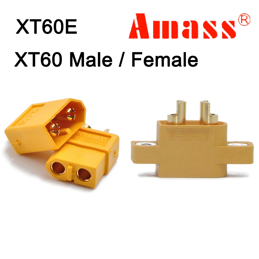 Amass XT60+ Plug XT60E XT60HBullet Connectors With Plugs Sheath Housing 5 Male 5 Female (5 Pair )