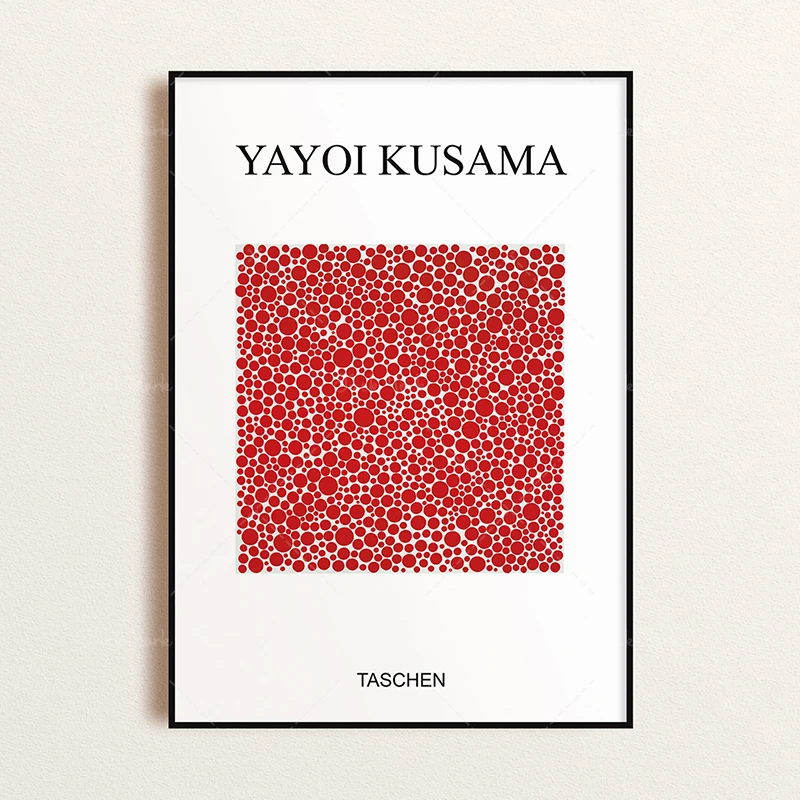 Yayoi Kusama Art Exhibition Digital Download Poster Vintage Print