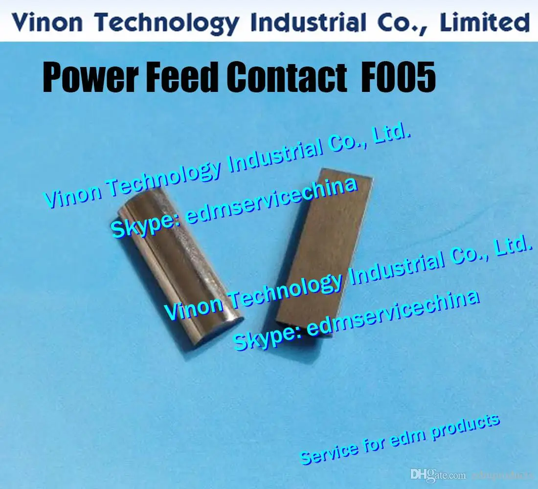 

(2pcs) A290-8101-X750 edm Power Feed Contact F005 23x7.7x2.8tmm