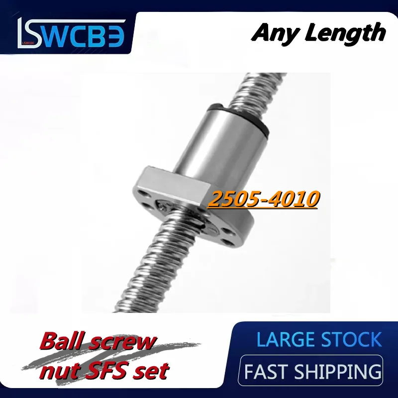 

High-precision ball screw nut set SFS 2505 2510 2525 3204 3210 3220 3232 4010 processing High-speed silent sliding table module