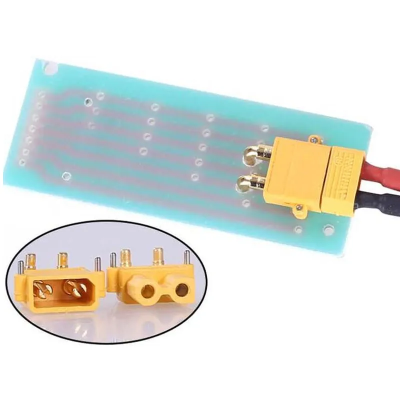 10psc Amass XT30PW ESC motore PCB board plug Banana Golden XT30 aggiornamento connettore ad angolo retto per modalità RC