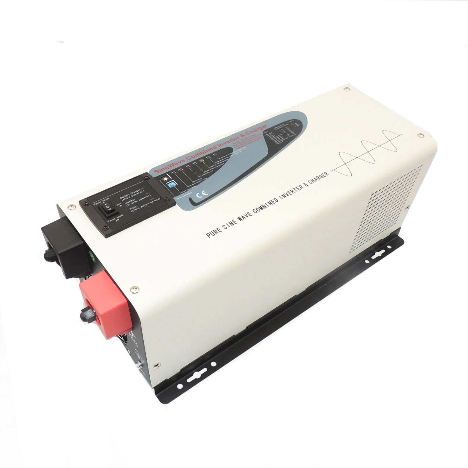 New design 3000W 24v DC to 120v AC solar power inverter hot sale pure sine wave 3000W inverter with battery charger