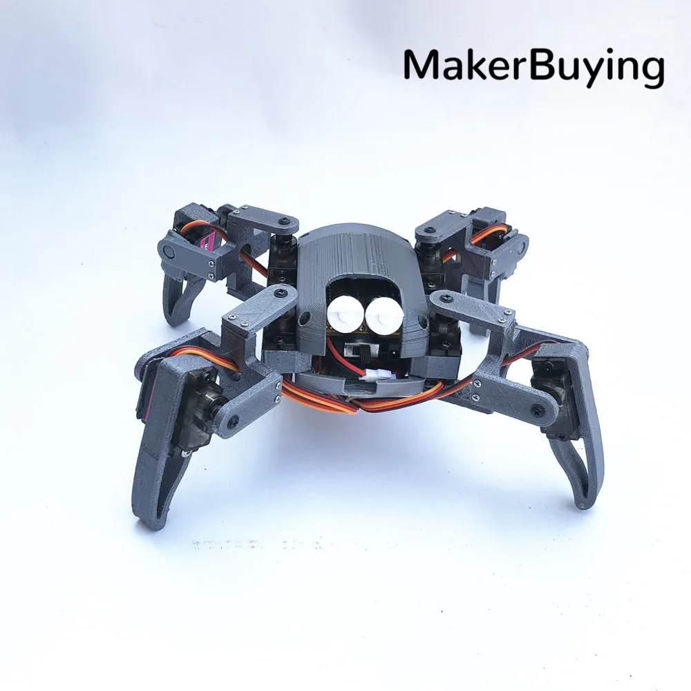 Four-legged Spider Robot mg90s kit Maker Nodemcu Education WIFI Can Phone control