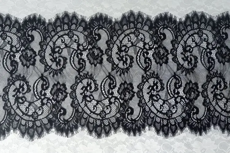 3meter Exquisite export high-quality hollow mesh gauze flower eyelash lace lace clothing shoulder guard materials