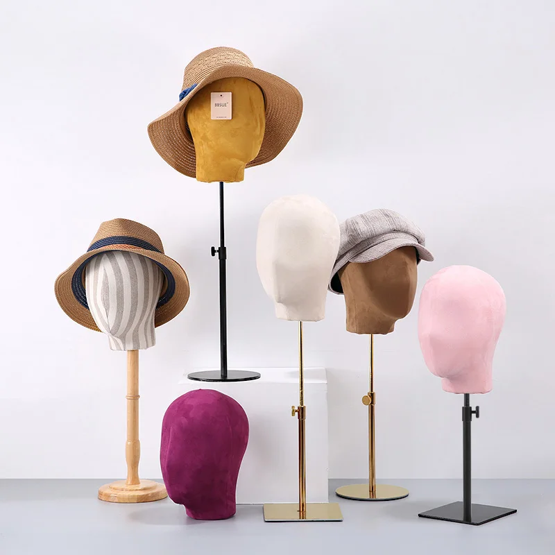 Hot Sale! Fabric Cover Mannequin Head For Wigs and Hat Display