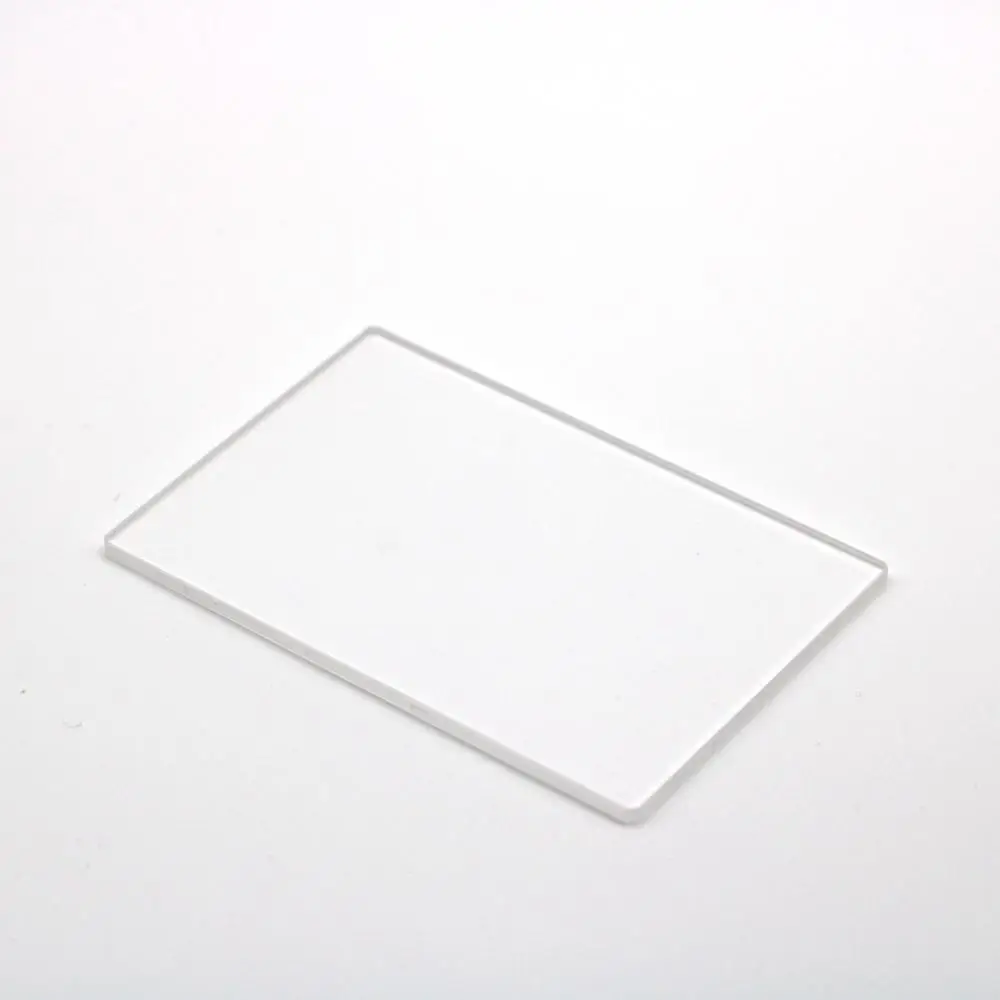 5 pces total lente protetora tamanho 60x60mm quadrado uv vidro da janela de quartzo jgs2