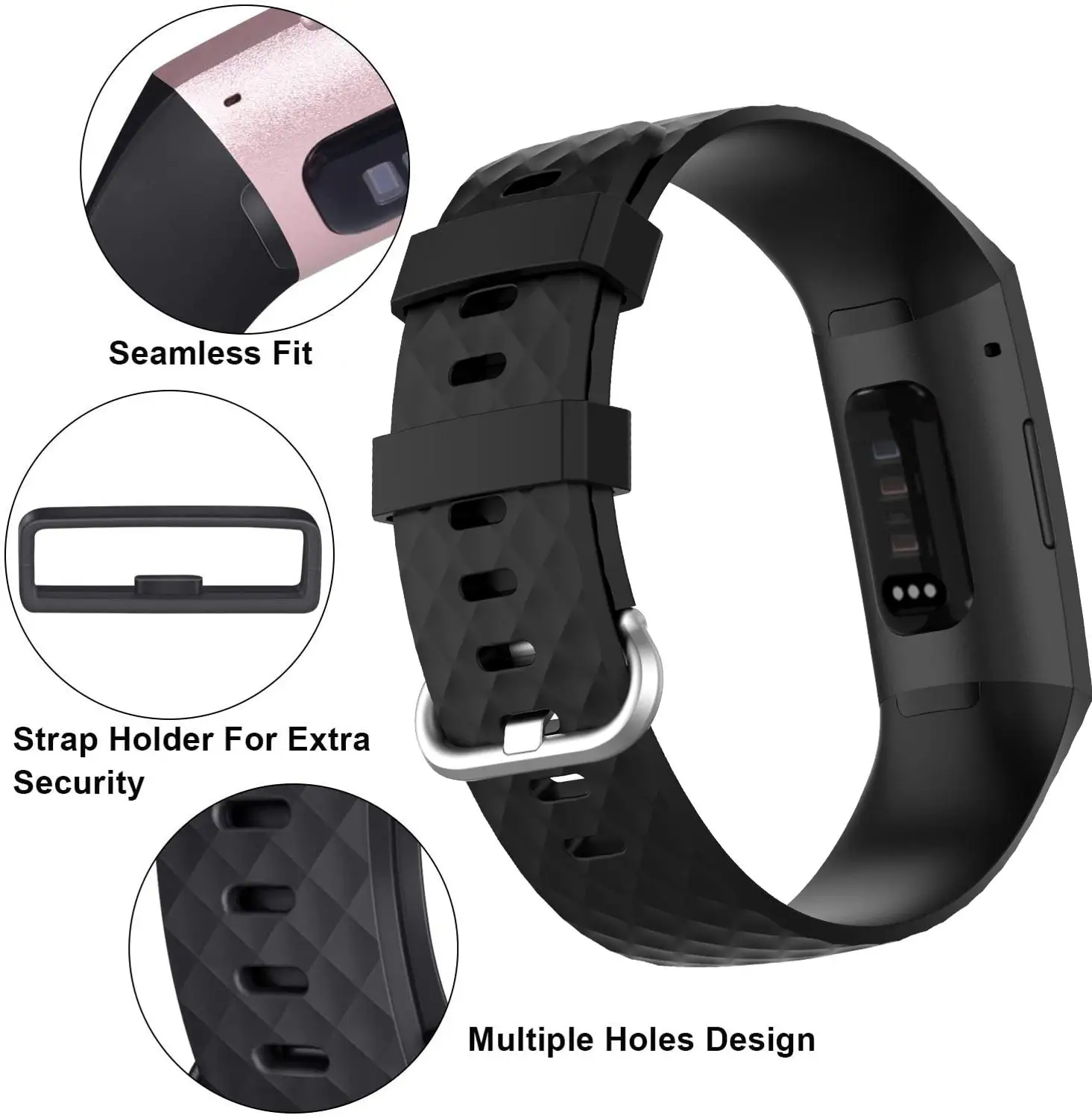 Bracelet for Fitbit Charge 3 SE band Replacement watchband Charge4/3SE Smart Watch Sport Silicone strap Fitbit Charge 4 band