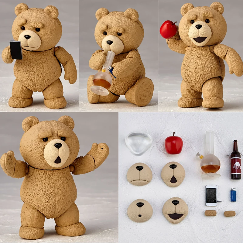 Boxed Teddy Bear Figure Movie TED 2 Ted Action Figure Collectable Model Toy 10cm