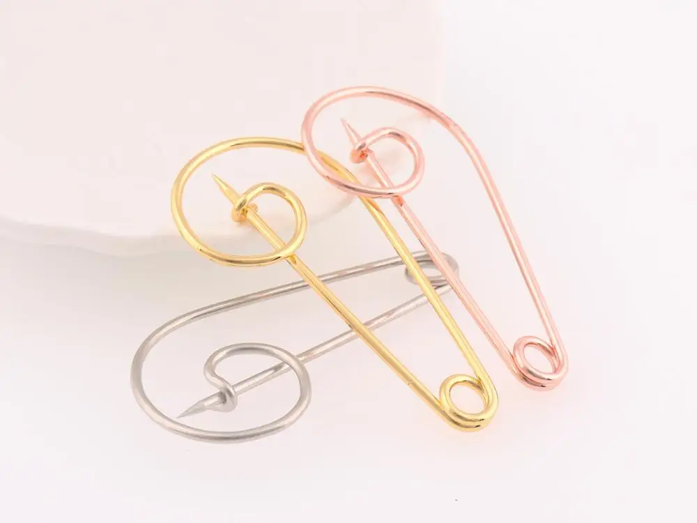 Rose gold Safety Pins 20pcs Knitting Shawl Pins DIY  Brooch Scarf Pins for Garment Blanket Pins Jewelry Crafts