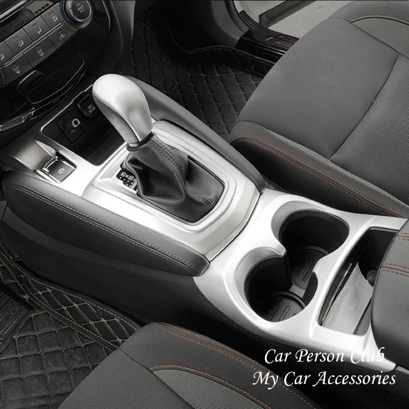 

For Nissan Qashqai J11 2016-2022 Car Gear Shift Electronic Handbrake Frame Cover Water Cup Holder Trims ABS Chrome Accessories