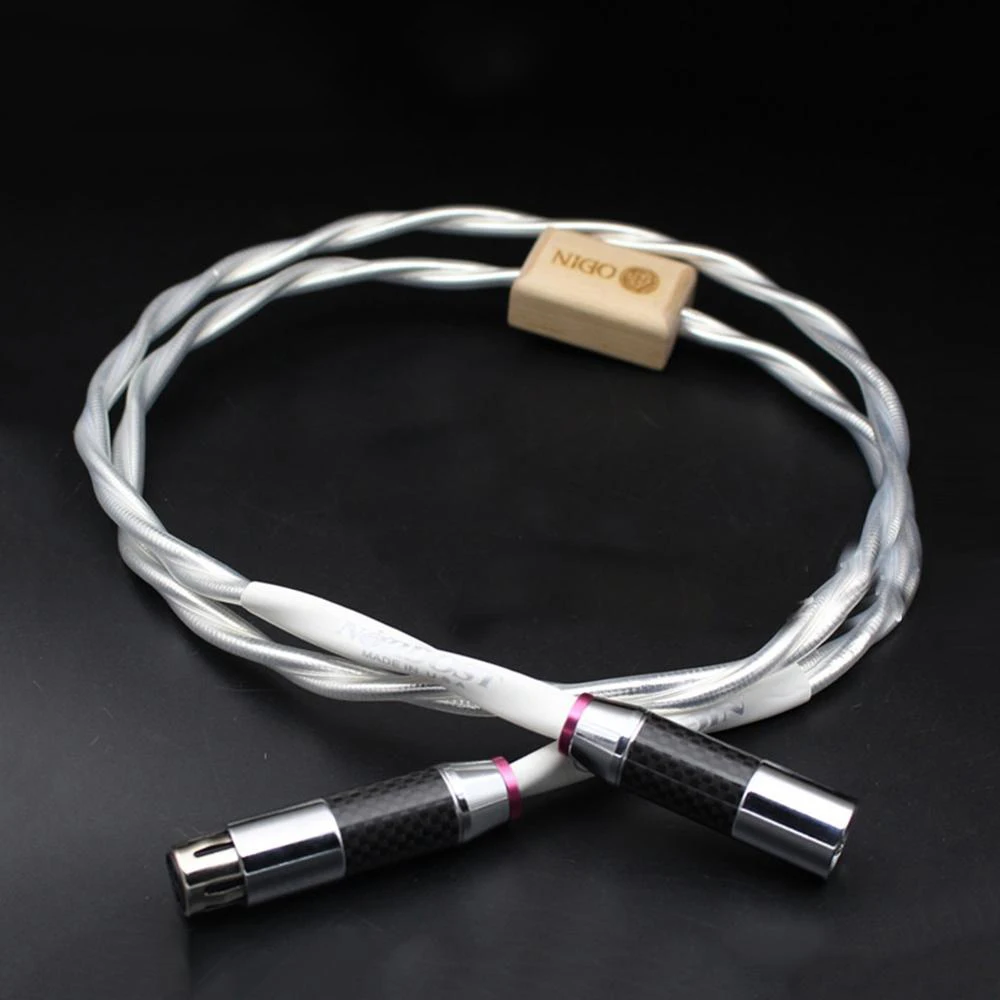 Hifi Nordost Odin RCA Carbon Fiber Plug XLR Balance interconnect Cable Audio Hifi 75OM Digital Coaxial Cable