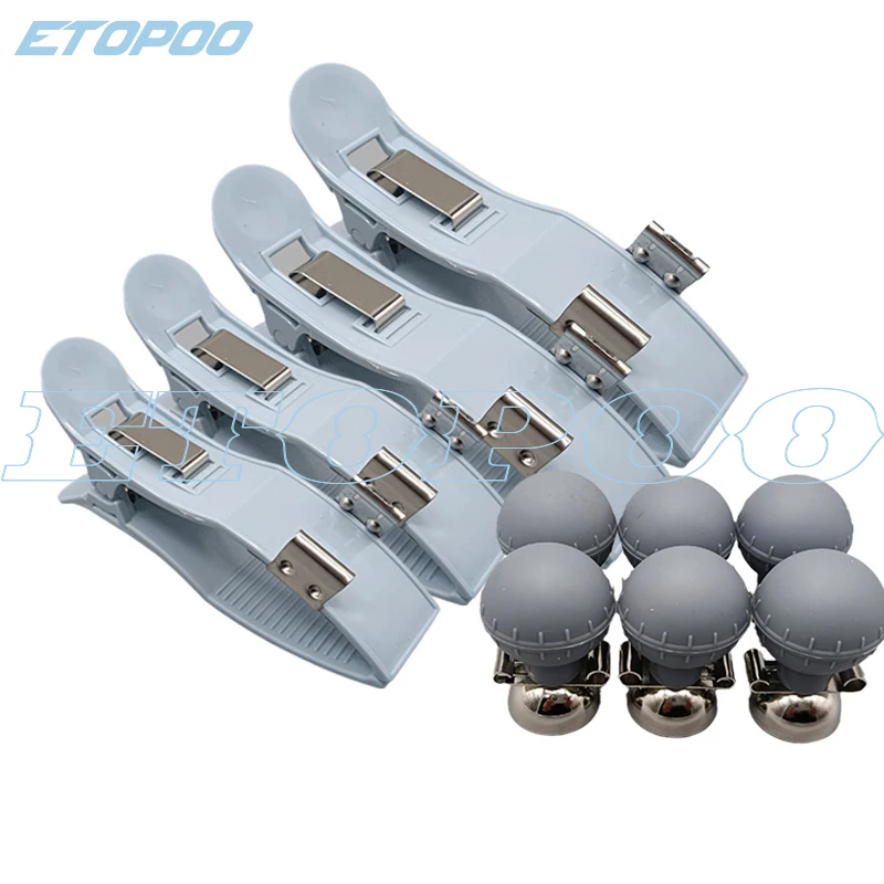 4pcs/Set ECG EKG Limb Clip Electrode for Adult or Children Pediatric Apply to BCI Bionet Biolight Contec Datex Edan GE Monitor