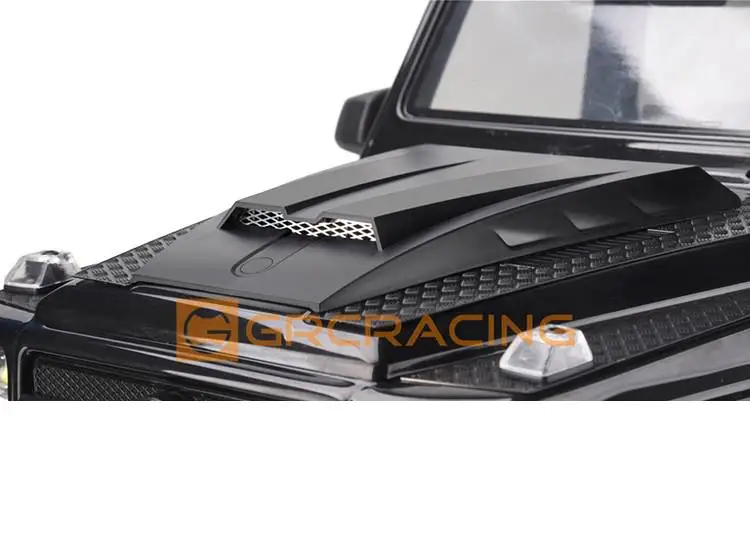 Grc Engine Cover Air Inlet With Metal Grill #a Black For Traxxas Trx4 G500 Trx6 G63 #g162eb