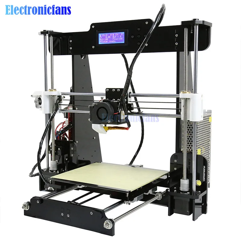 High-precision Anet A8 3D Printer DIY Kits Self Desktop 3D Printing Acrylic Frame LCD Screen 3d Printer 220*220*240mm