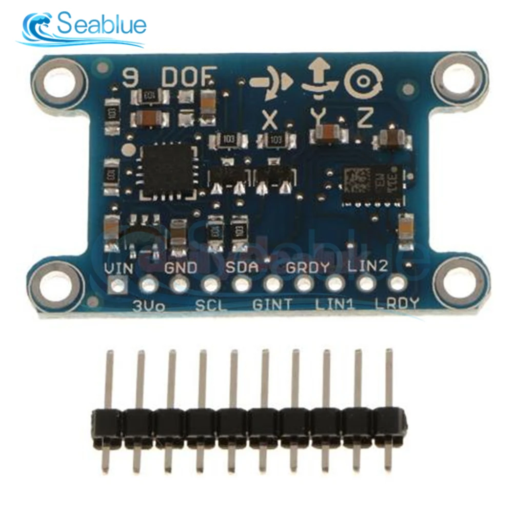 DC 3V-5V 9 Axis IMU L3GD20 LSM303D Module 9DOF Compass Acceleration Digital Gyroscope Sensor For Arduino IIC/SPI Protocol