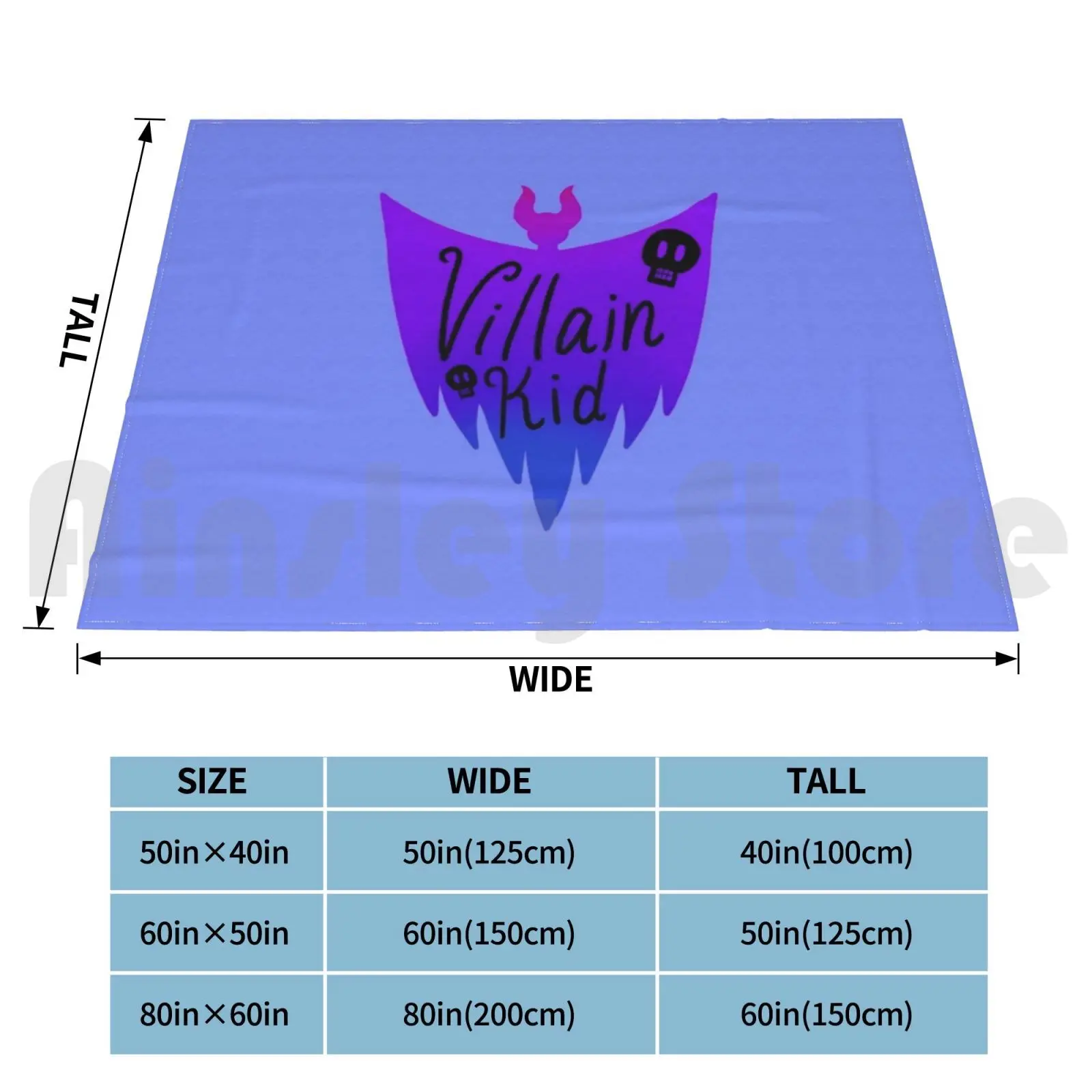 Villain Kid Blanket Super Soft Warm Light Thin Descendants Auradon Auradon Prep Isle Of The Lost