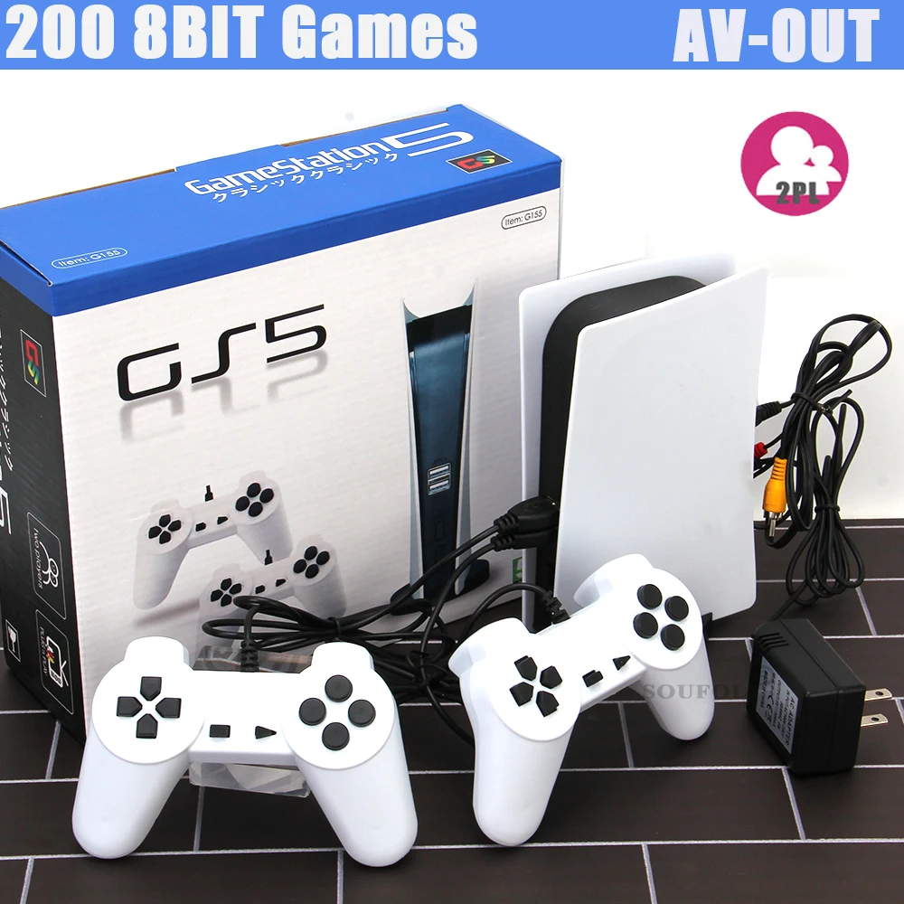 Game Station 5 Video Game Console With 200 Classic Games 8 Bit GS5 TV Consola Retro USB Wired Handheld Game Player AV Output