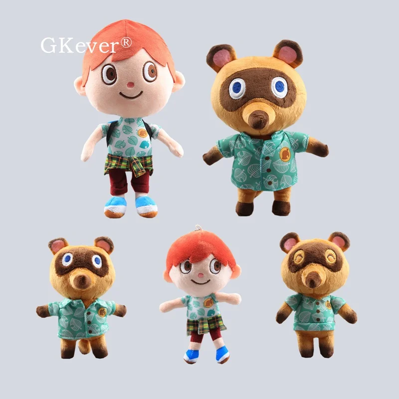 Kawaii Lovely Stuffed Animals K.K. Tom Nook 20cm Celeste Animal Crossing Porter Rover Bob Brewster  Shizue Isabelle Kids Gift