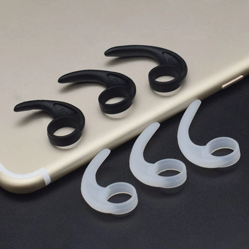 5 أزواج من سماعات الأذن المصنوعة من السيليكون ، سماعات الأذن الرياضية ، سماعات الأذن ذات الزعانف ، محولات الأذن والأذن ، سماعات الأذن