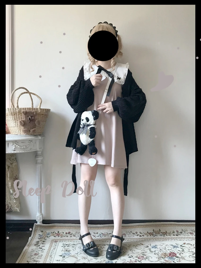 Vestido de lolita Estilo vintage para chica, prenda de cintura alta, estilo victoriano, kawaii, gótico, lolita op loli