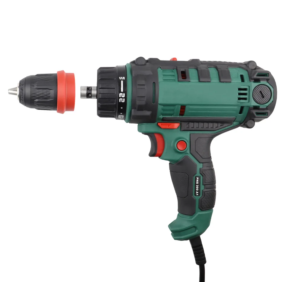 Imagem -04 - Furadeira Elétrica com Fio de 40 n. m Brocas Elétricas com Mandril de Liberação Rápida de 10 mm Acessório de Chave de Fenda com Cabo de 4m Ferramenta de Furadeira de Torque de 230v