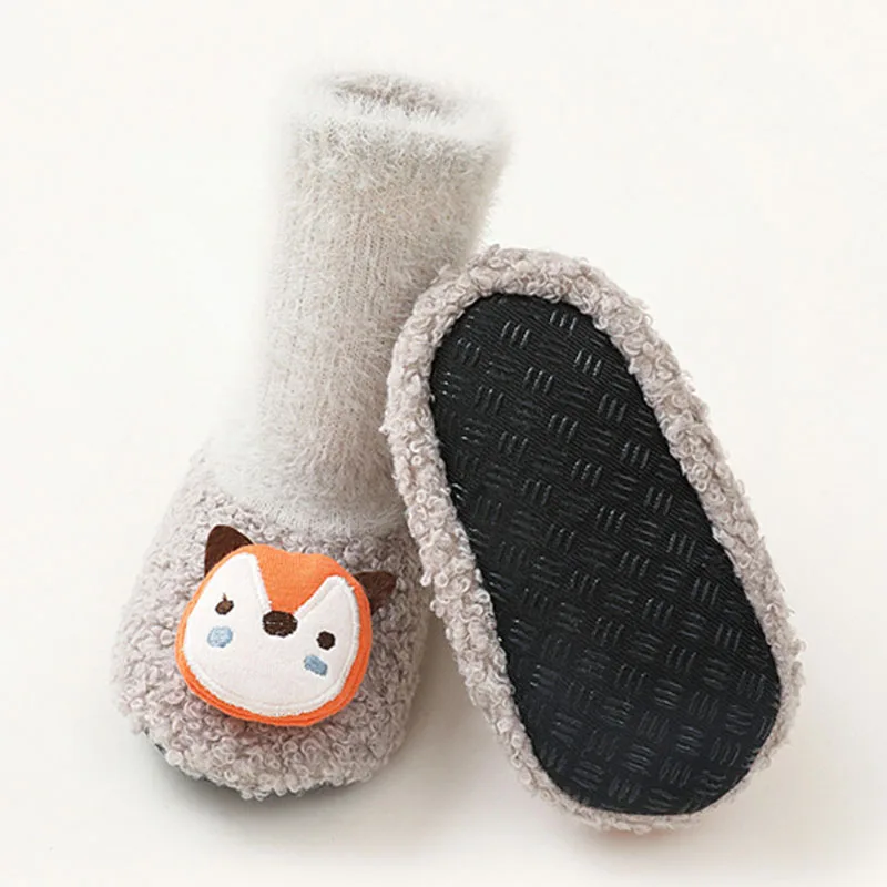 Newborn Baby Socks Shoes Boy Girl Winter Warm Plush Kids Boots Floor Children Toddlers Footwear Baby Booties First Walkers