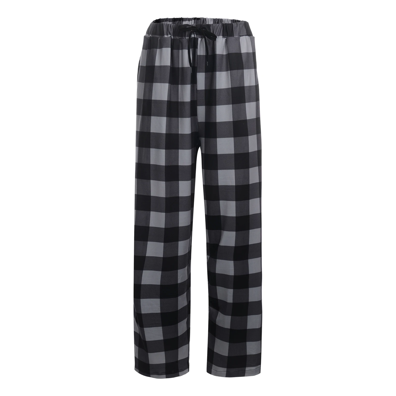 Pantalones de pijama holgados a cuadros para hombre, pantalones Cargo, diseño esmerilado europeo y americano, ropa de calle deportiva