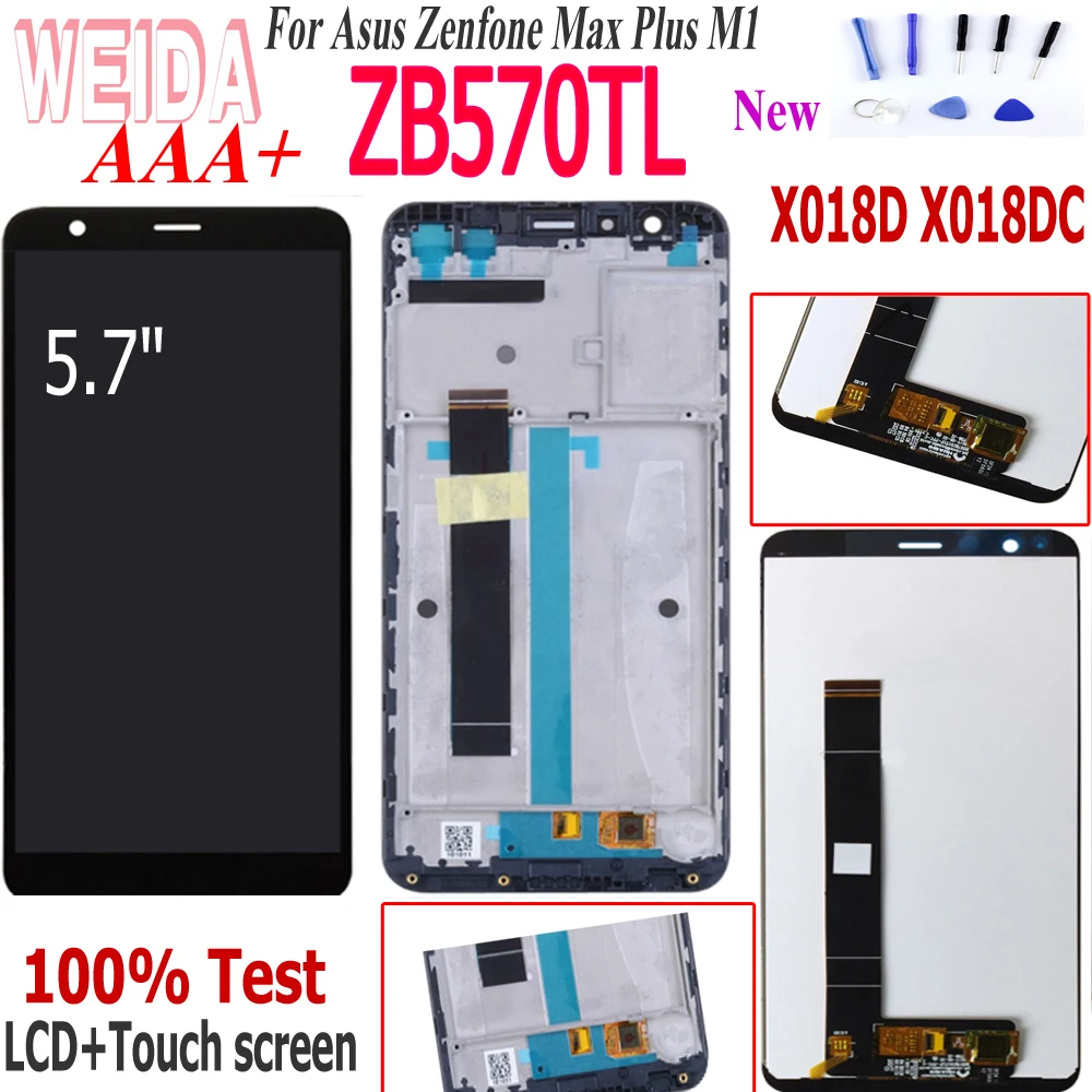 

Дисплей с тачскрином WEIDA для Asus Zenfone Max Plus M1, с рамкой/без рамки