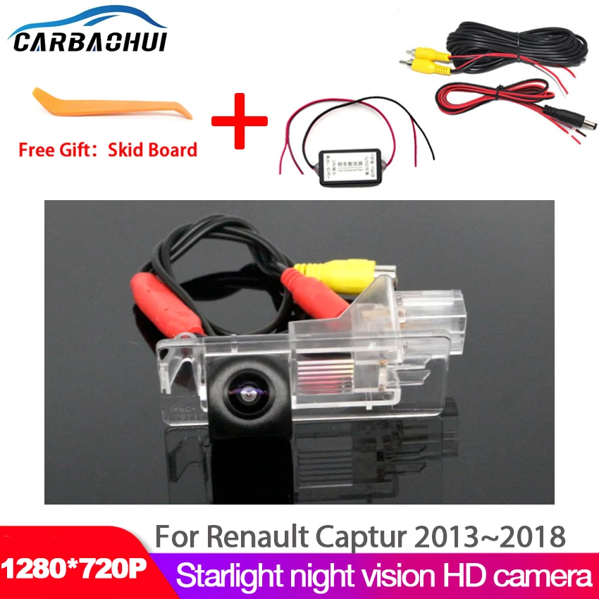 

Car Rear View Reverse Camera Backup HD Camera Waterproof High quality RCA For Renault Captur 2013 2014 2015 2016 2017 2018