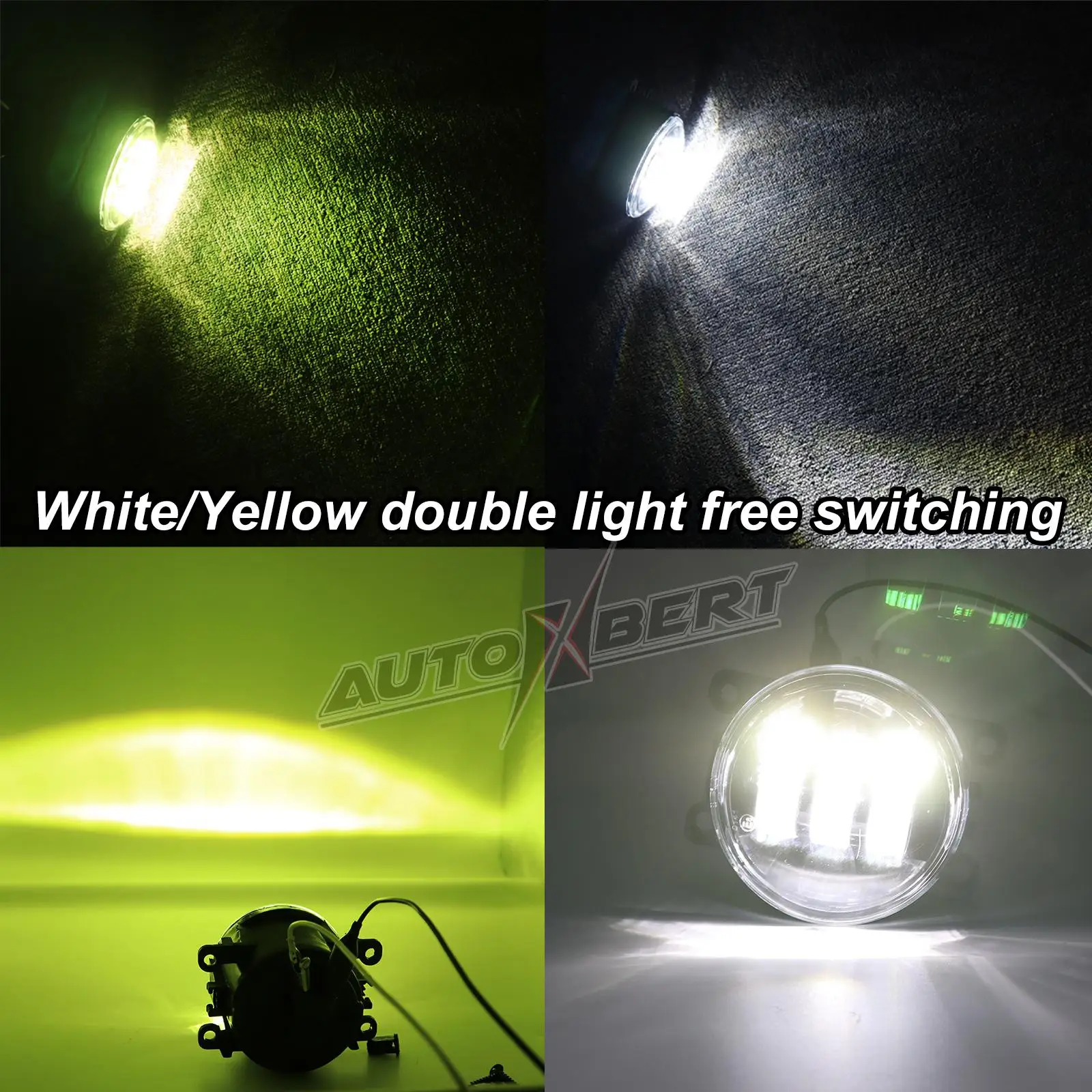 2pcs Double Light Switch LED Fog Light Lamps For Renault Megane 2 Saloon LM 2003~2015 For Renault Logan Saloon LS 04~15 Kangoo