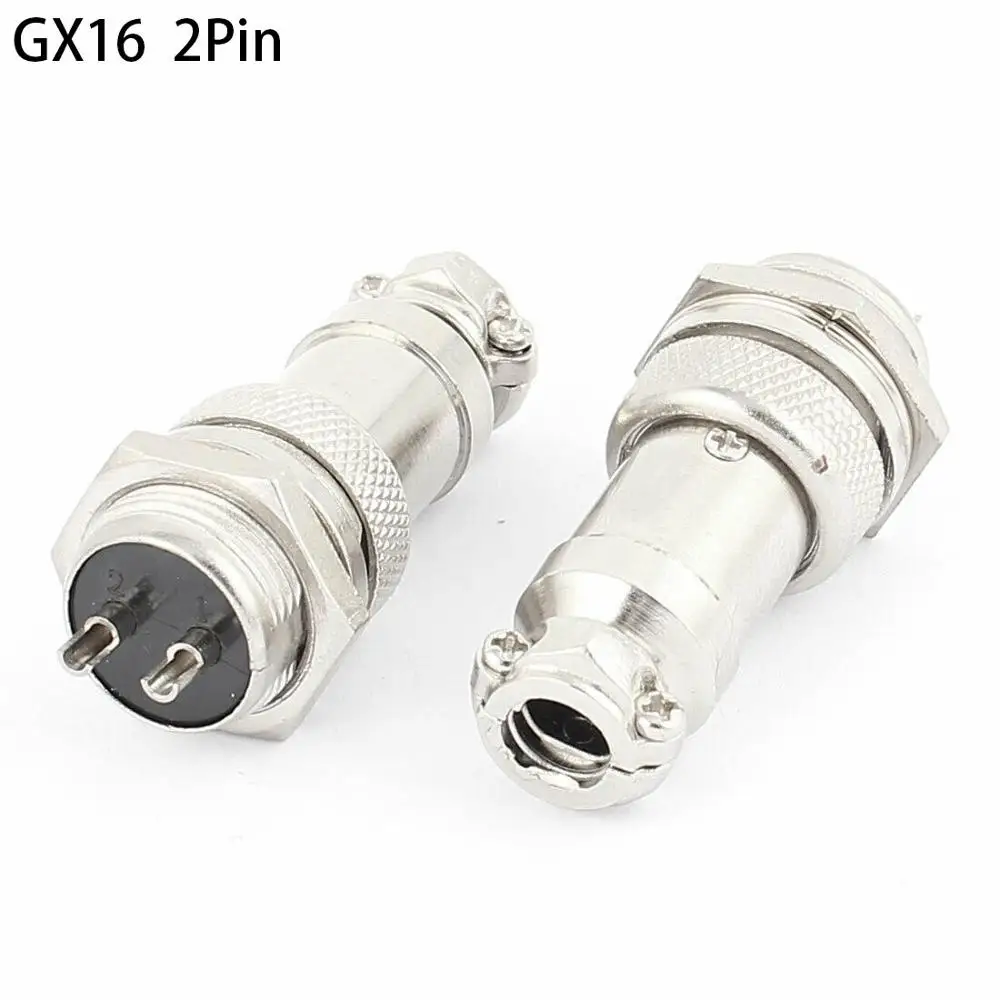 

GX16 GX16-2 2P 2Pin 16mm Male&Female Wire Panel Connector plug Circular Aviation Connector Socket Plug