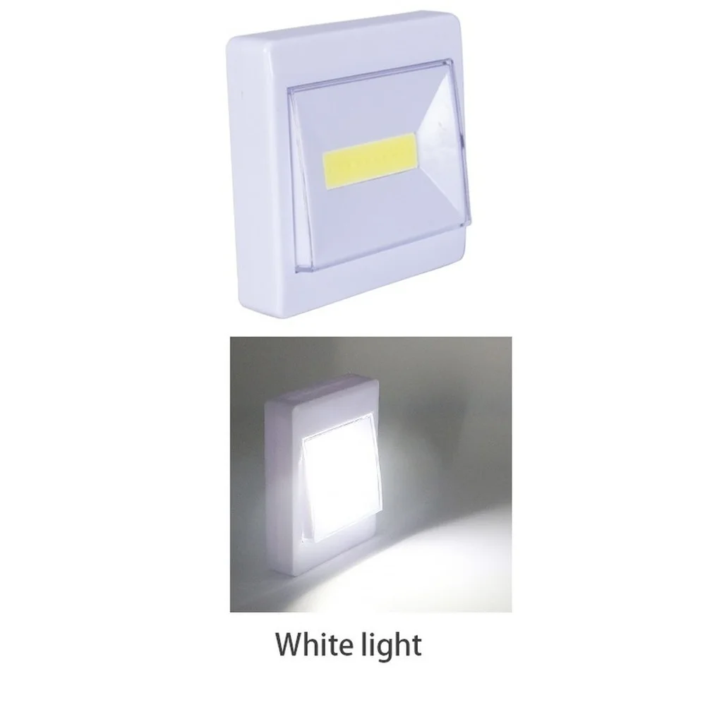 Mini COB Ultra Bright LED Cabinet Wall Lights Magnetic Night Lights AAA Battery Operated Kitchen Wardrobe Closet Emergency Lamp
