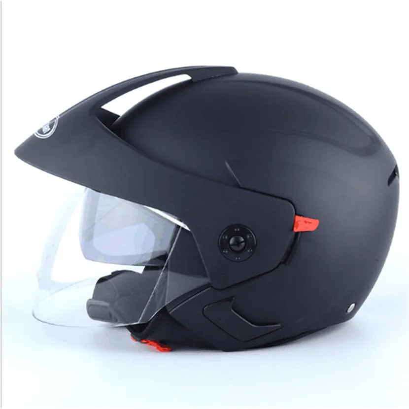 Motorcycle Helmets Electric Bicycle Helmet Open Face Dual Lens Visors Men Women Summer Scooter Motorbike Moto Bike Helmet white