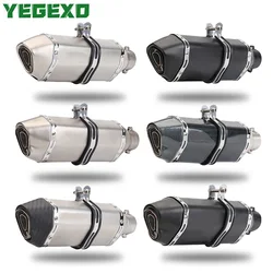51MM Motorcycle Exhaust Escape Moto Motocross Muffler For BMW r1200gs 2004 f800r g 310 gs f750gs k75 310 gs f800gs k1200r k1300r